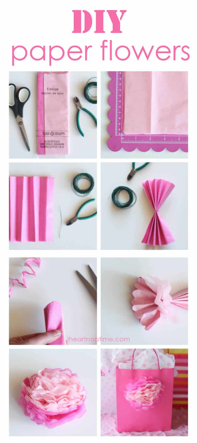How To Make Tissue Paper Flowers I Heart Nap Time