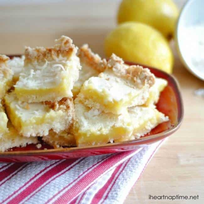 Coconut Lemon Bars I Heart Nap Time