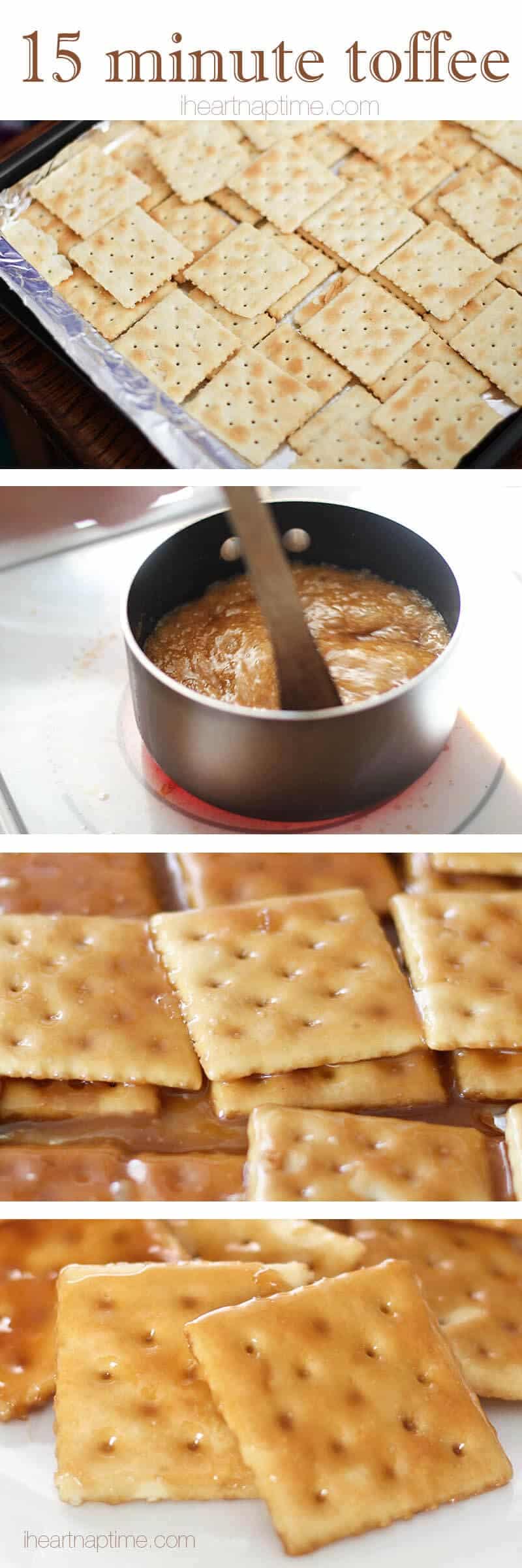 Saltine cracker toffee {gramma's recipe} - I Heart Nap Time