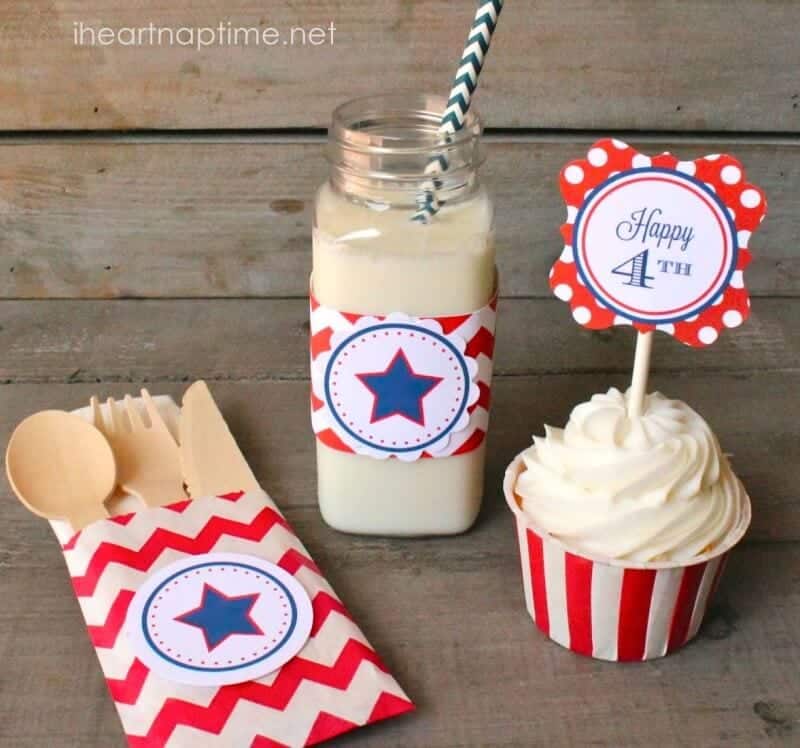 patriotic cupcake toppers
