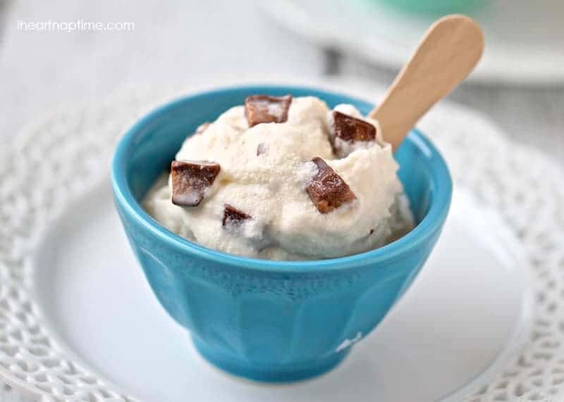 Reeses PB cup homemade ice cream - I Heart Nap Time