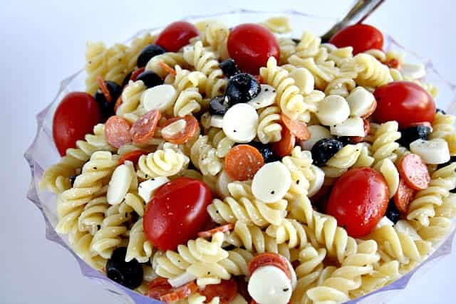 pizza pasta salad