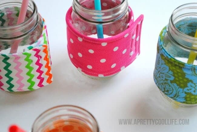 Mason Jar Cozies by A Pretty Cool Life on I Heart Nap Time 2