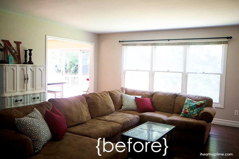 www.living curtains room and Living Jo room with Ann home fabric HGTV makeover I www.living curtains room and Living Jo room with Ann home fabric HGTV makeover I