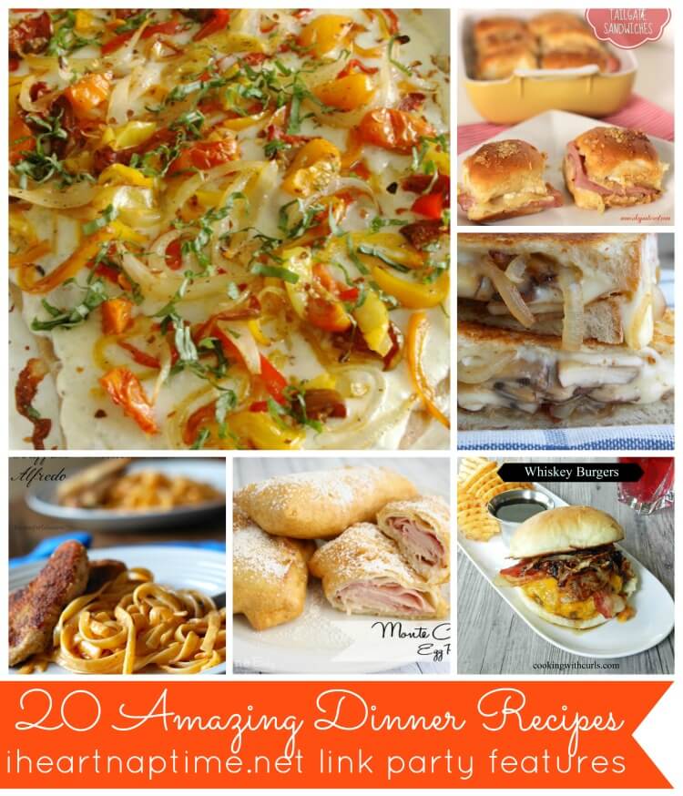 20 Dinner Ideas Link Party Features - I Heart Nap Time