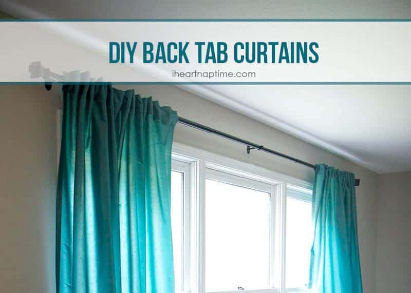 DIY back tab curtains - I Heart Nap Time