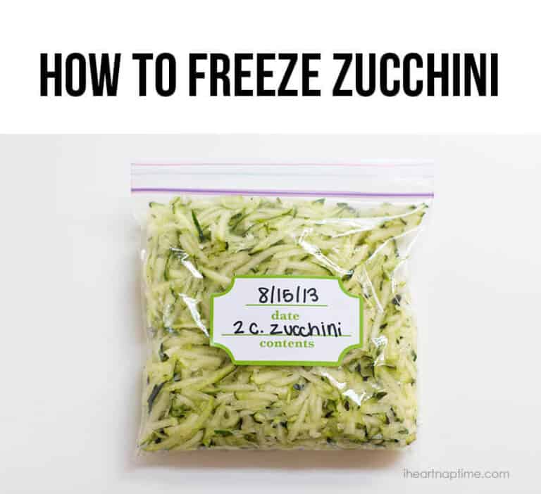 How to Shred Zucchini (+ freezer tip!) I Heart Naptime