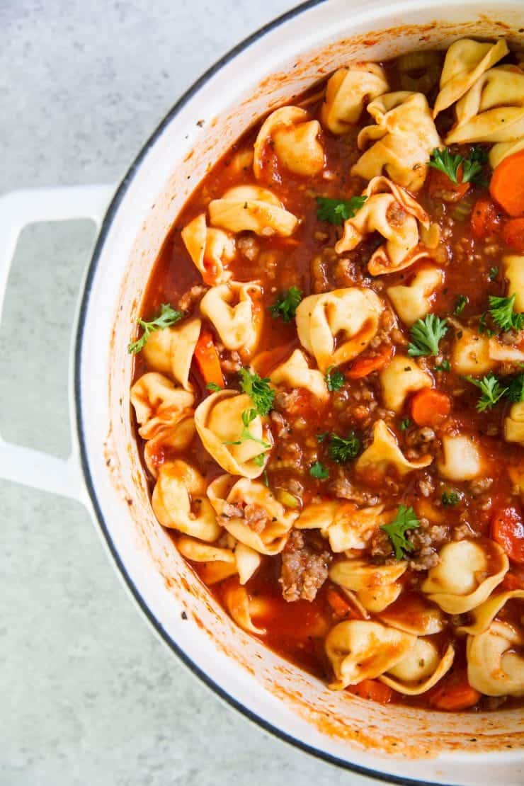 Tortellini Sausage Soup - I Heart Nap Time