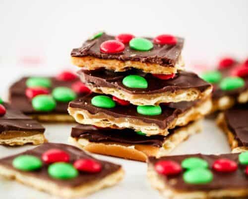 BEST Christmas Crack Toffee Recipe (only 15 mins!) - I Heart Naptime