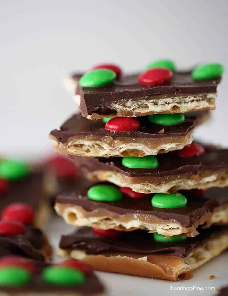 Christmas Crack Toffee Recipe - I Heart Nap Time