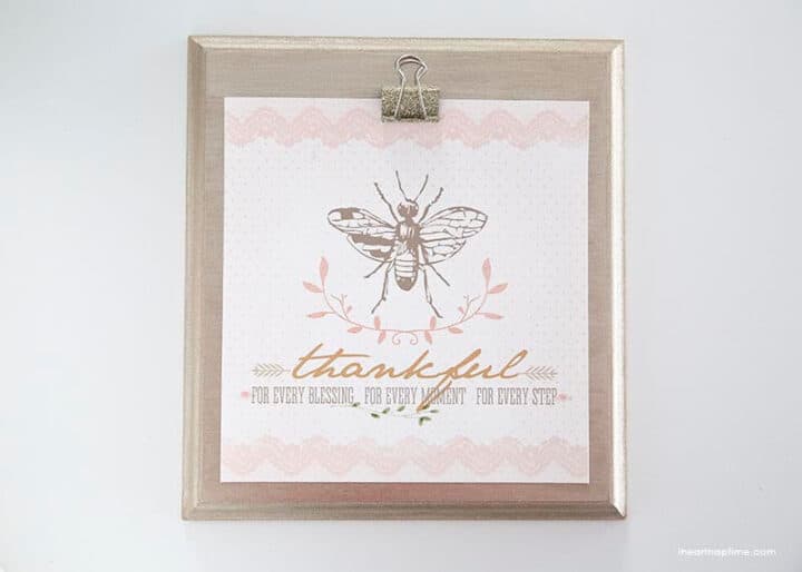 DIY clipboard & glitter clips I Heart Nap Time