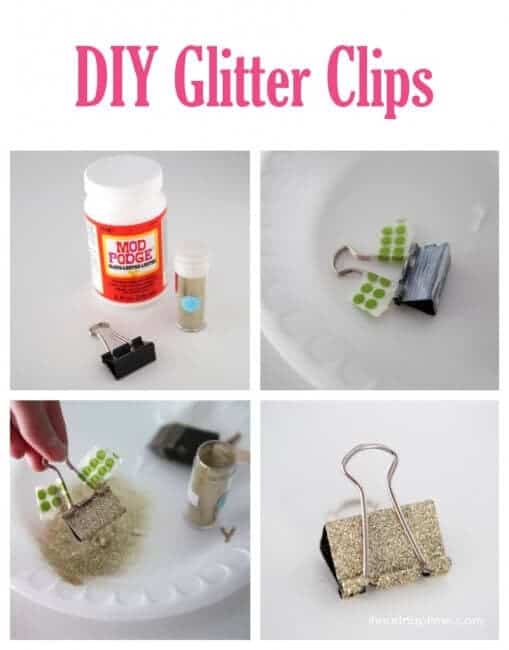 DIY clipboard & glitter clips I Heart Nap Time
