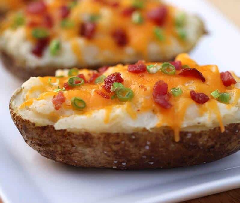 The BEST twice baked potatoes recipe