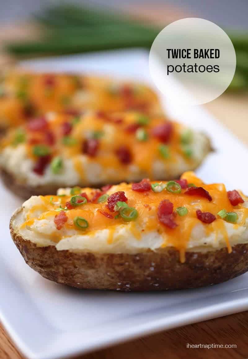 The BEST twice baked potatoes recipe