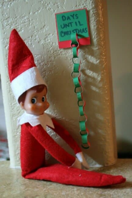 Top 50 of the BEST Elf on the Shelf ideas - So many fun ideas to do with your Elf leading up to Christmas! Your family will love these list amazing list of elf ideas! Elf making a countdown chain