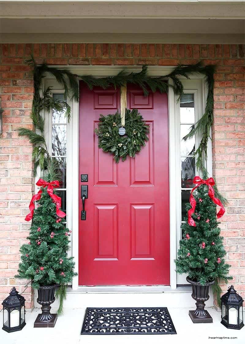 Christmas front door -the easy way! - I Heart Nap Time