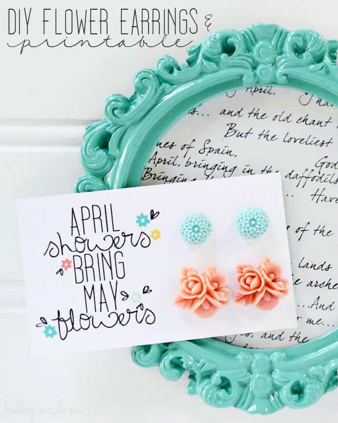 Pendientes de flores