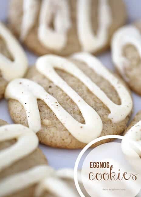 Delicious eggnog cookies on iheartnaptime.com