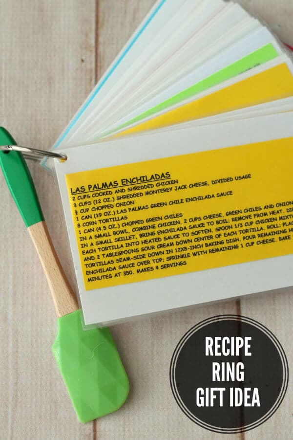 recipe ring with a spatula 