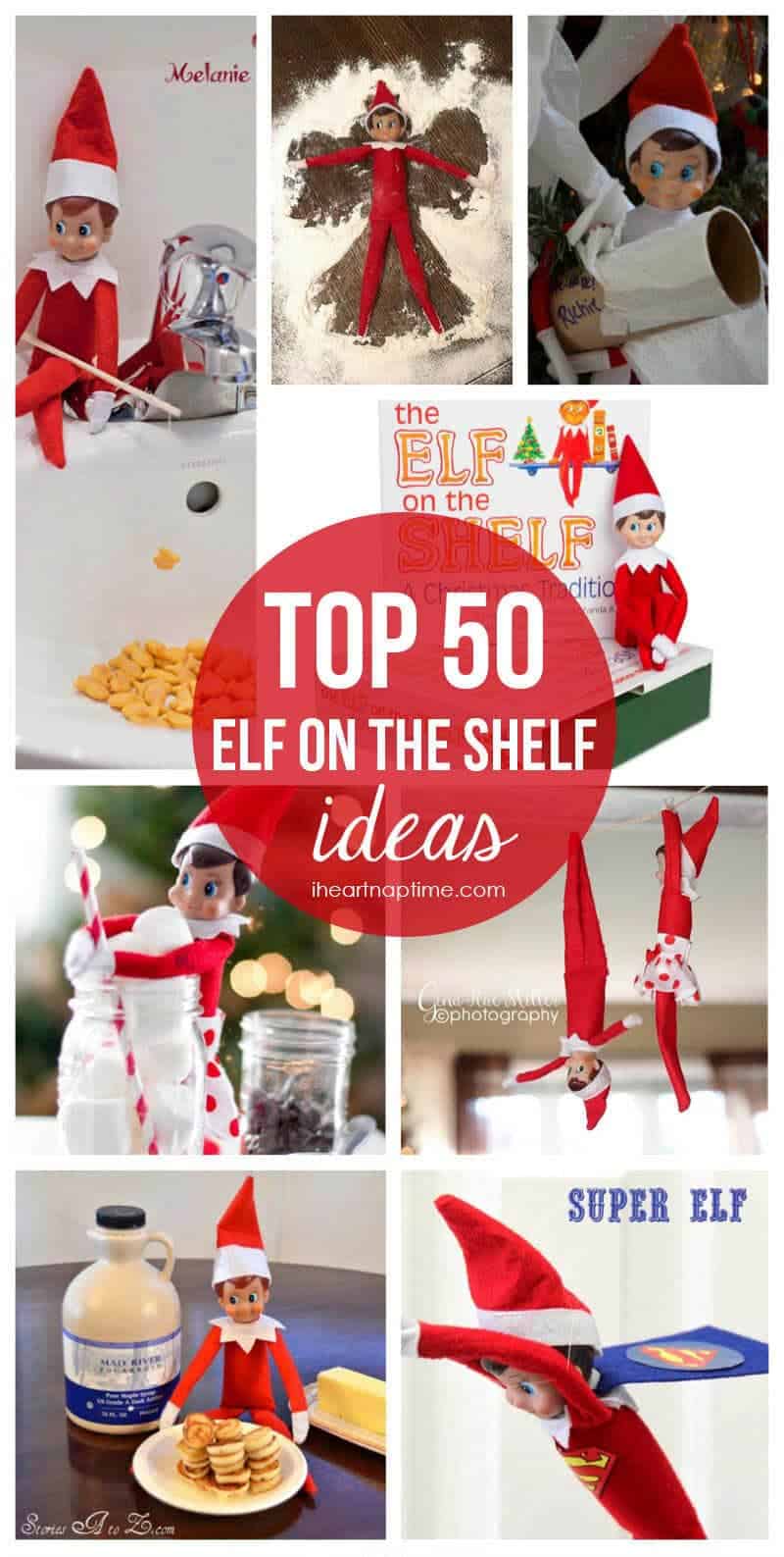 Free printable Elf on the Shelf idea calendar and checklist - I Heart ...