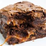 caramel fudge brownies