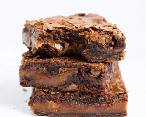 caramel fudge brownies
