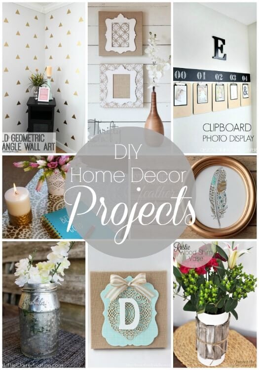 20 DIY  Home  Decor  Projects Link Party  Features I Heart 