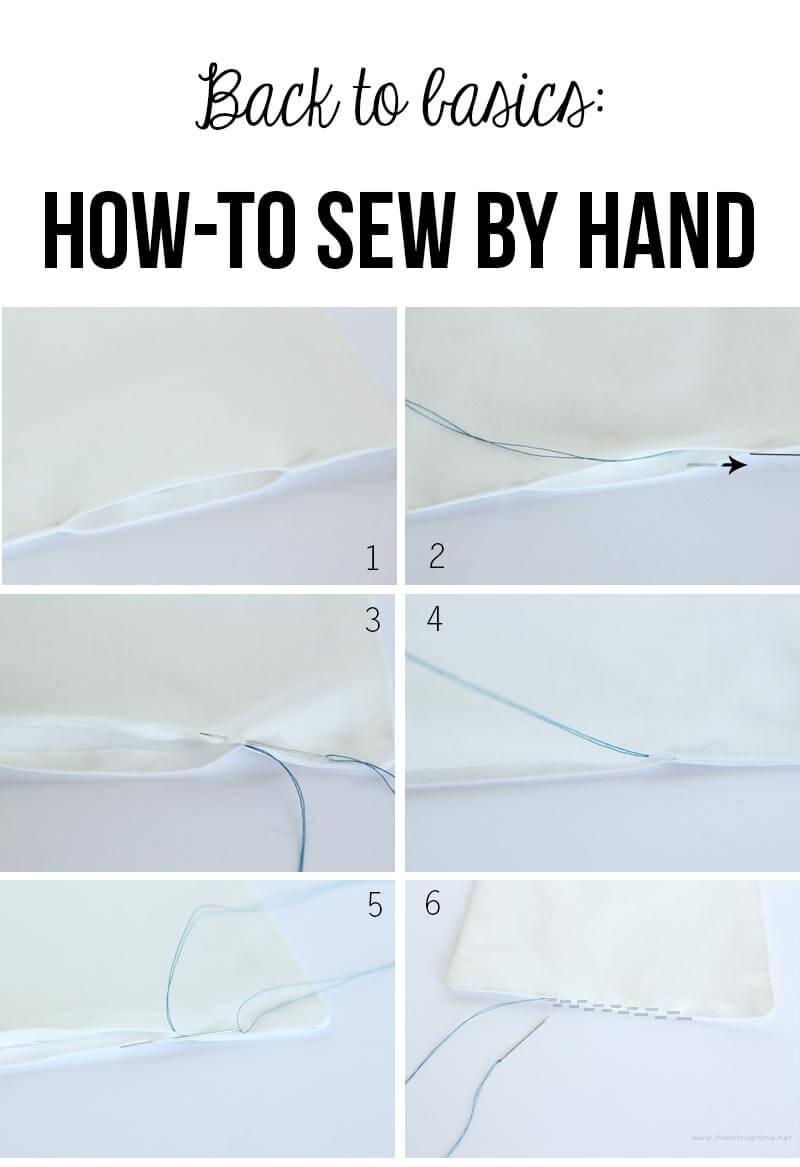 Back to Basics hand sewing I Heart Nap Time