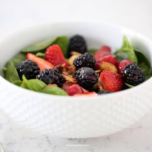Nuts about berries salad -easy and delcious recipe!