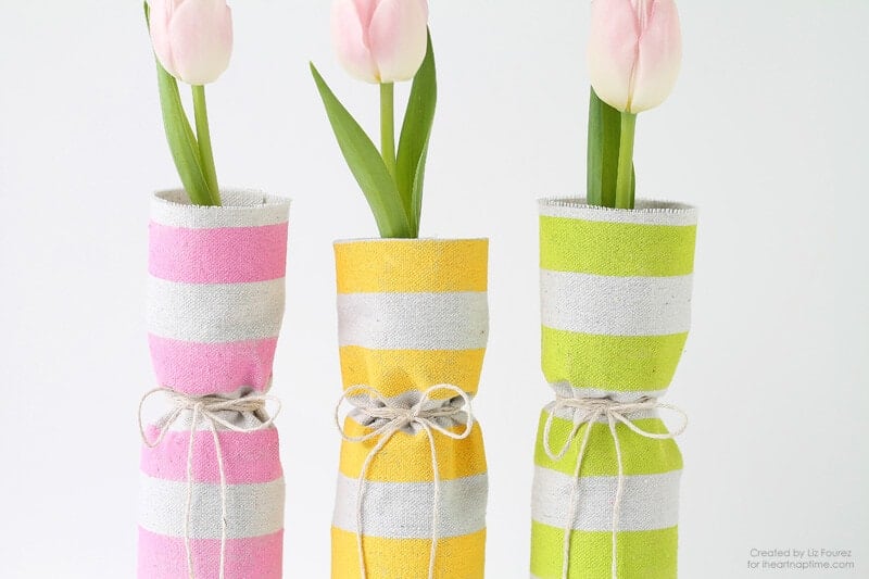 Fabric Covered Spring Vases I Heart Nap Time