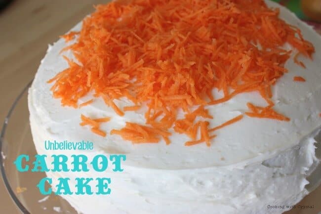close up of carrot cake