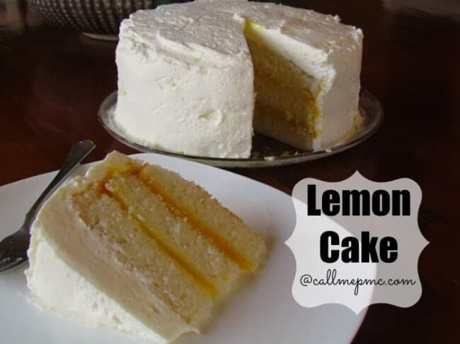 lemon cake on plate