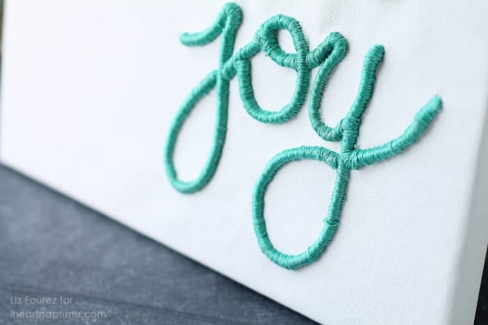 embroidered canvas art i heart nap time letter embroidery