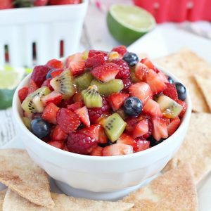 Fruit Salsa and Cinnamon Chips