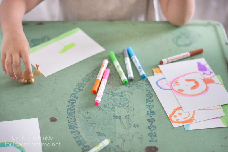 Kid Made Postcards on iheartnaptime.com