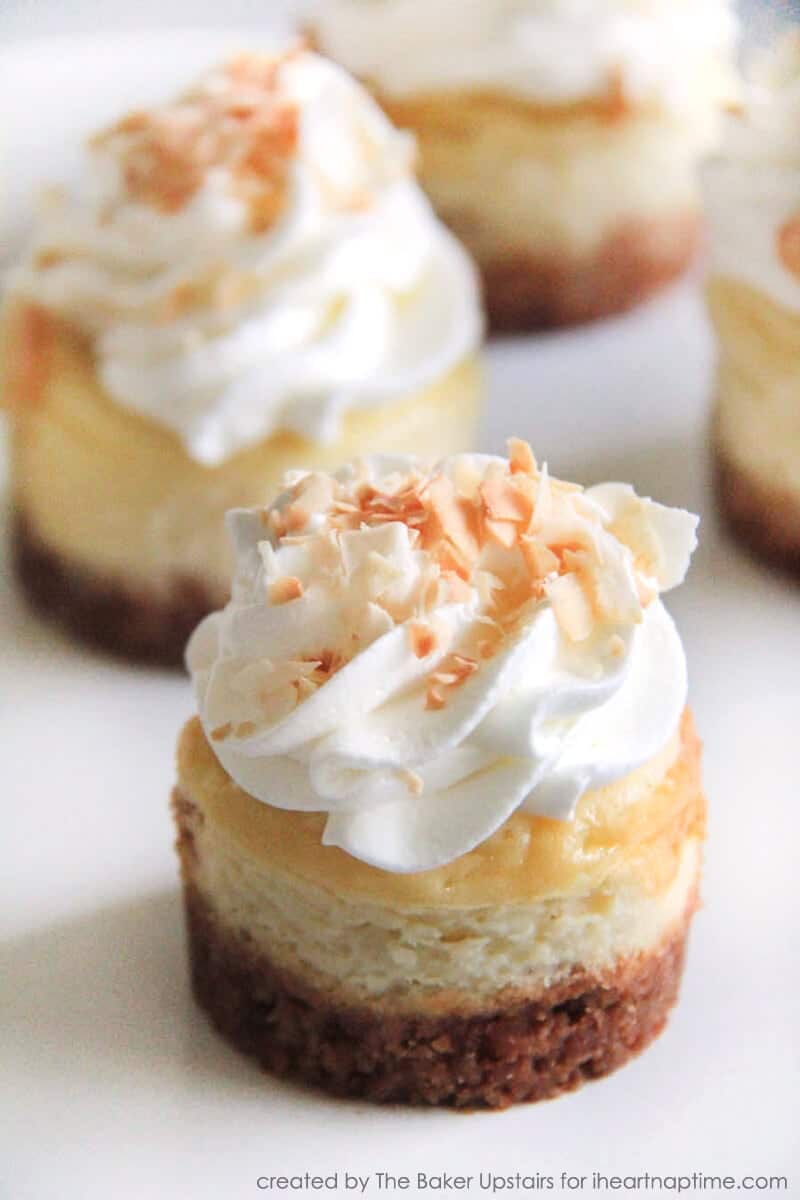 Mini Coconut Cheesecakes I Heart Nap Time Mini Coconut Cheesecakes I Heart Nap Time
