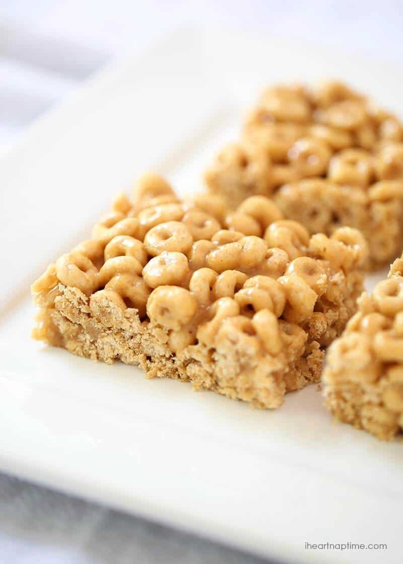 Honey nut cheerios peanut butter bars - I Heart Nap Time