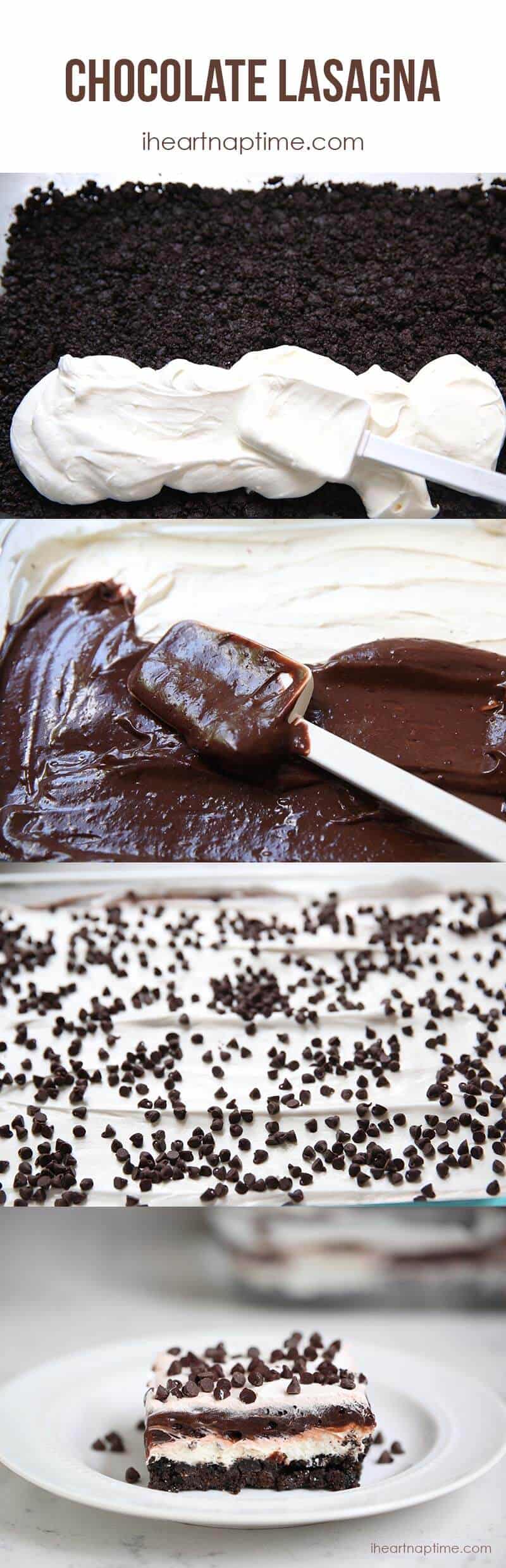 Easy No Bake Chocolate Lasagna I Heart Naptime