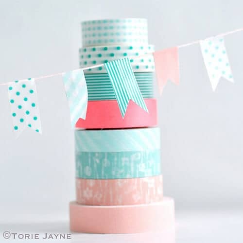 washi tape bunting