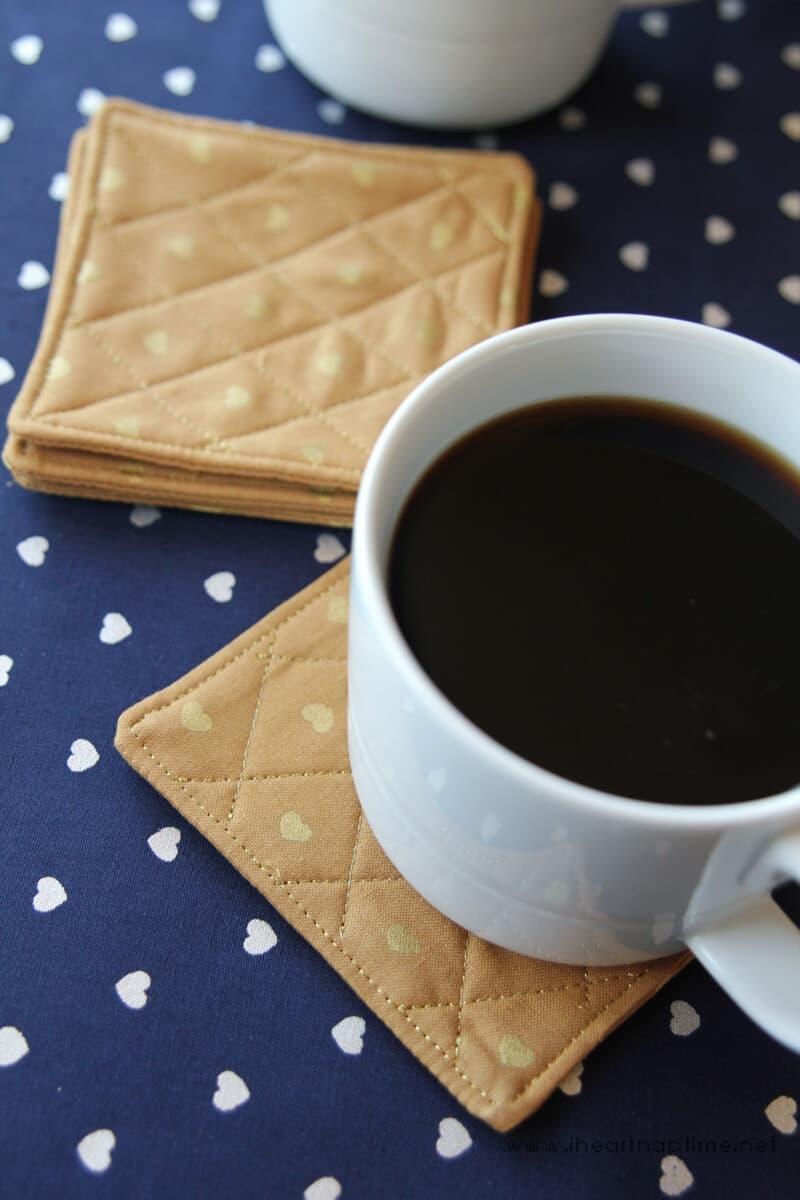 Quilted Coaster Tutorial I Heart Nap Time
