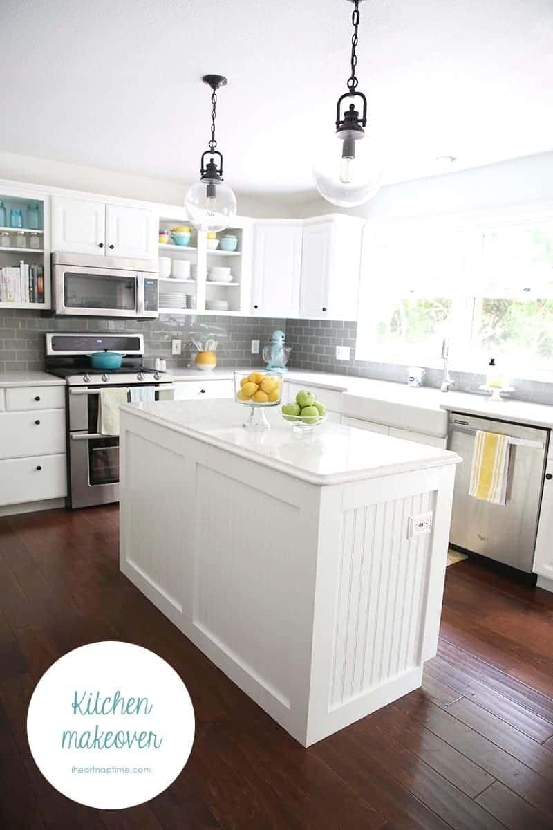 White and grey kitchen makeover I Heart Nap Time White and grey kitchen makeover I Heart Nap Time
