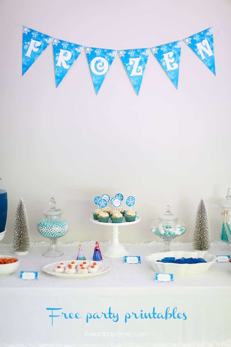 Frozen free party printables