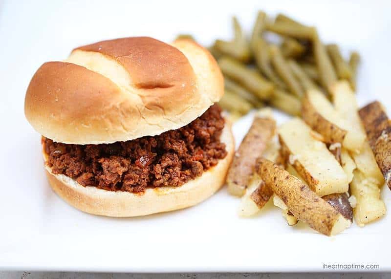 Sloppy Joes -a 15 minute meal! - I Heart Nap Time