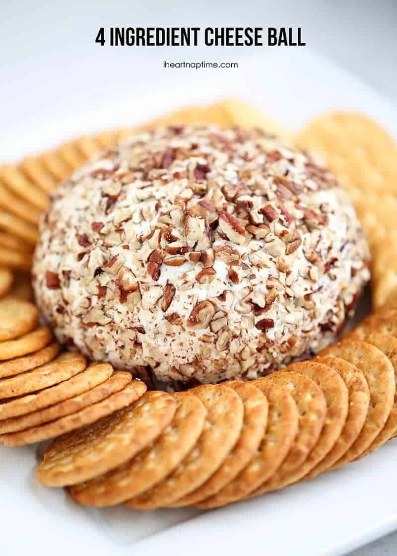 4 ingredient cheese ball - I Heart Nap Time