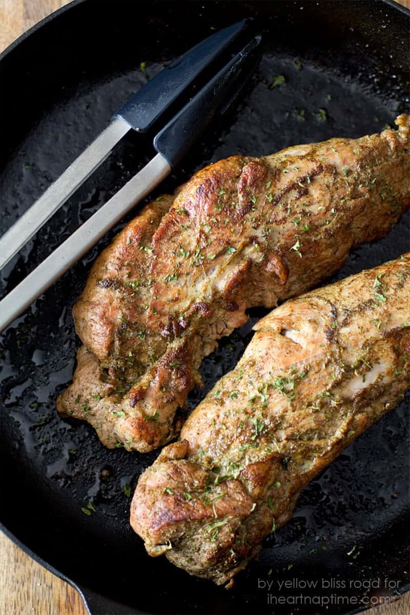 Pan Roasted Herbed Pork Tenderloin I Heart Naptime