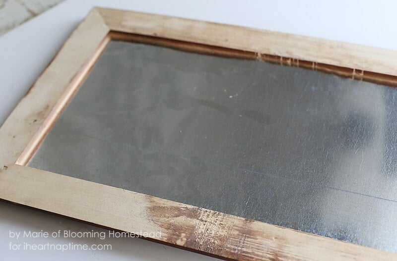 diy galvanized memo board i heart nap time framed sheet metal