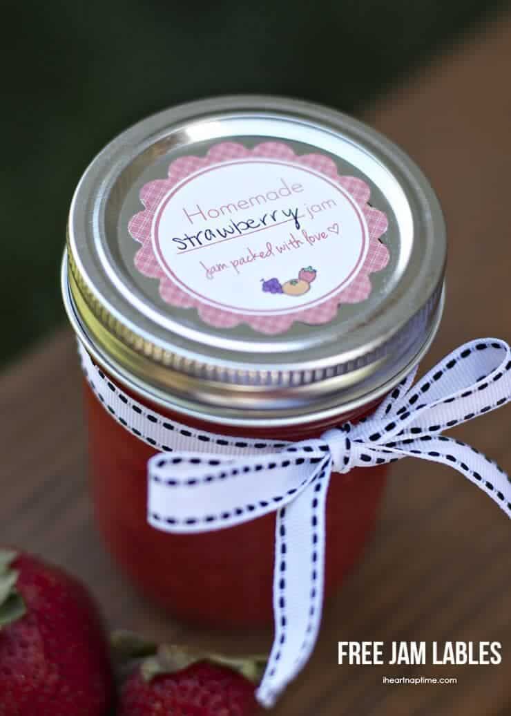 Homemade strawberry jam