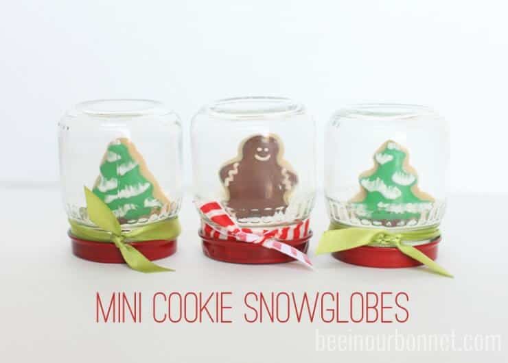 Snowball cookies in a jar