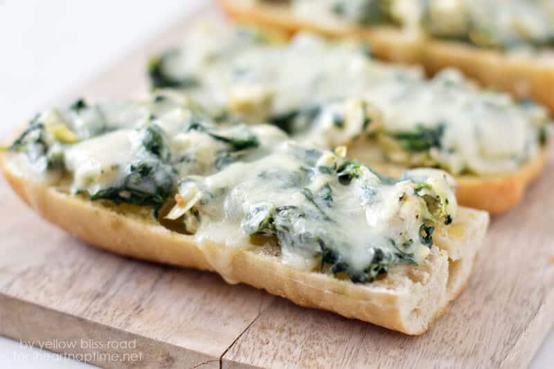 Spinach and Artichoke French Bread Pizza I Heart Nap Time