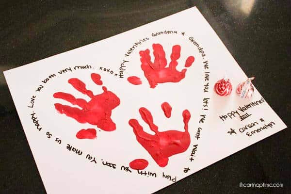 Handprint Valentine